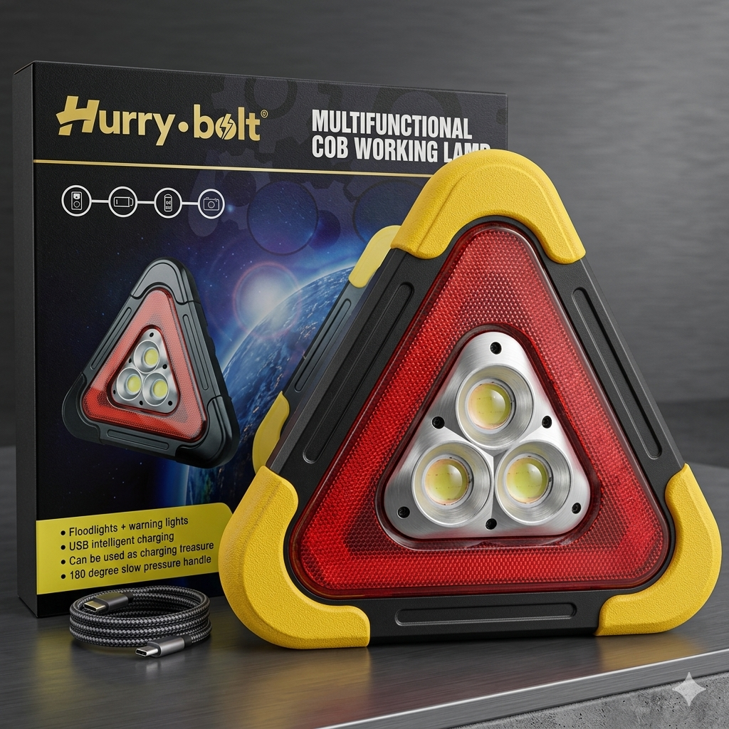 Triangulo Emergencia 3 Led Recargable