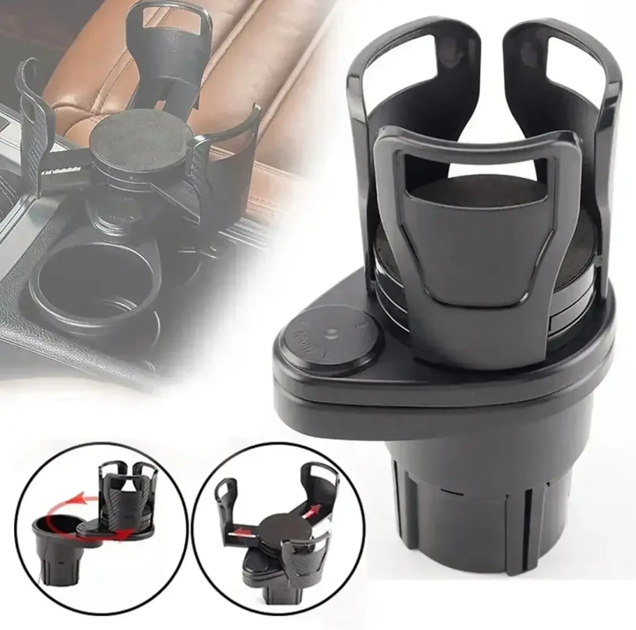 Portavasos ajustable 2 en 1 para auto