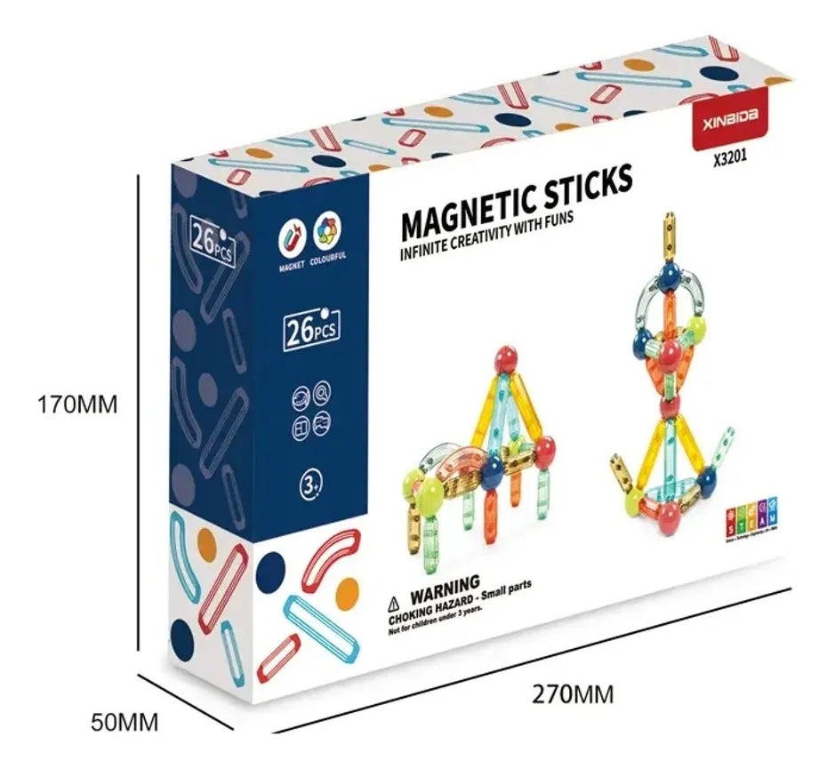 GR - Bloques Para Armar Magnéticos 26 Pc