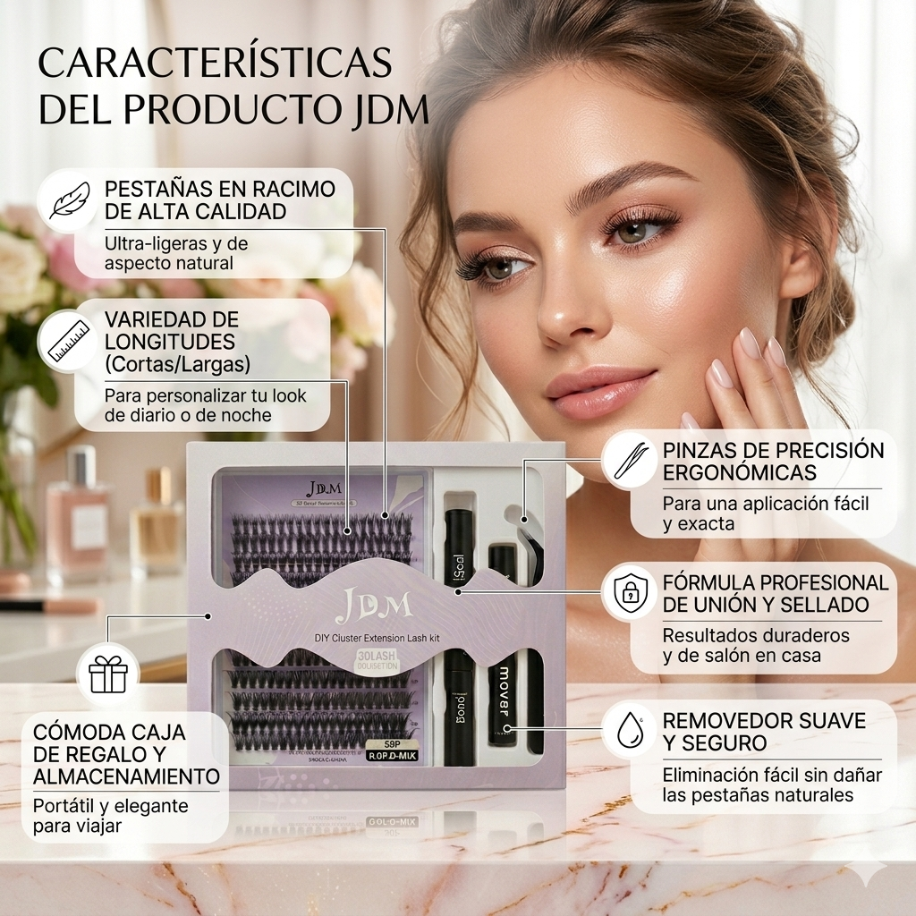 Kit JDM Extensiones De Pestañas 3D DIY