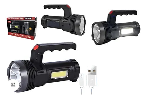 Linterna Solar y Recargable
