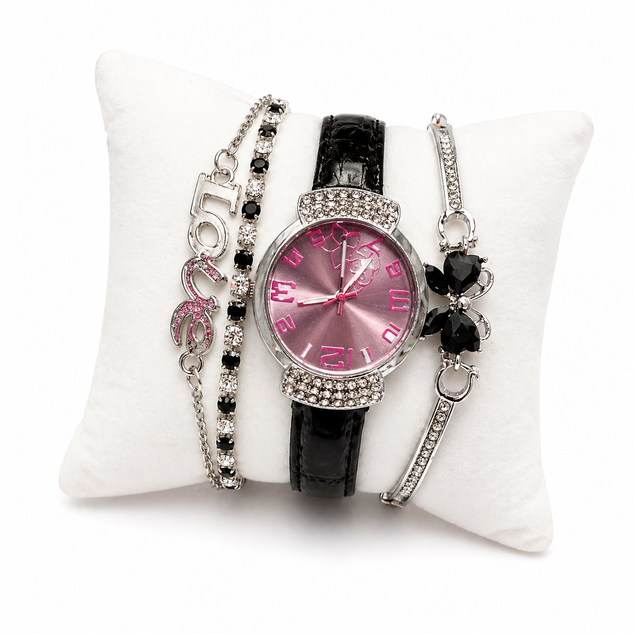 Set Reloj Mujer con Pulseras Elegantes