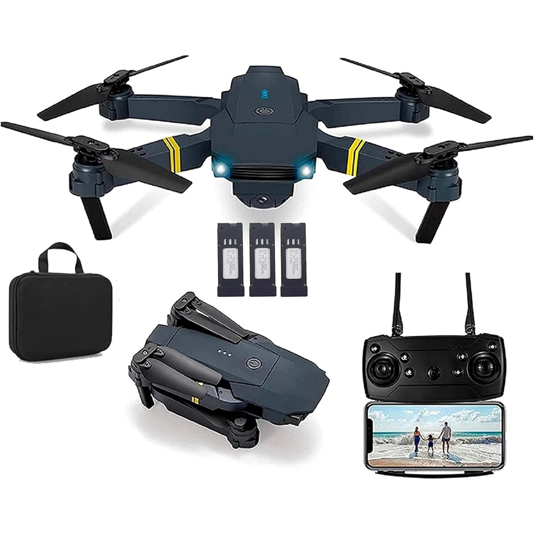 Dron Plegable Con Camara Wifi Hd Fpv