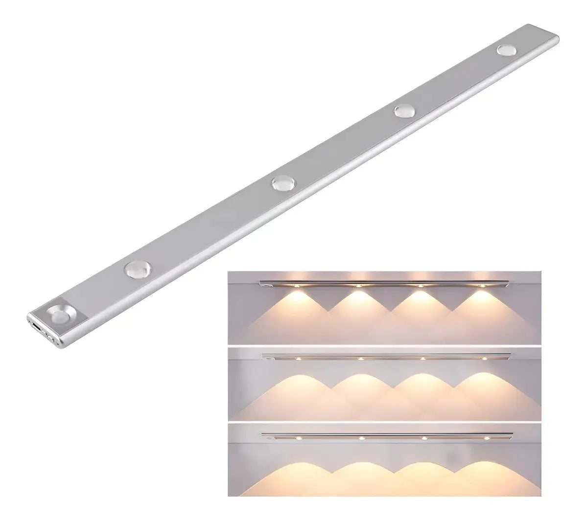 Barra LED Modern — instalada en clóset con sensor activo