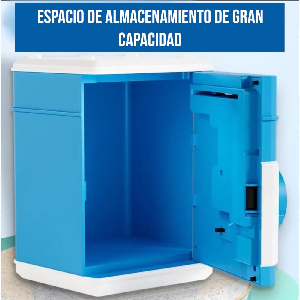 Alcancía electrónica segura hábitos ahorro niños diseño moderno