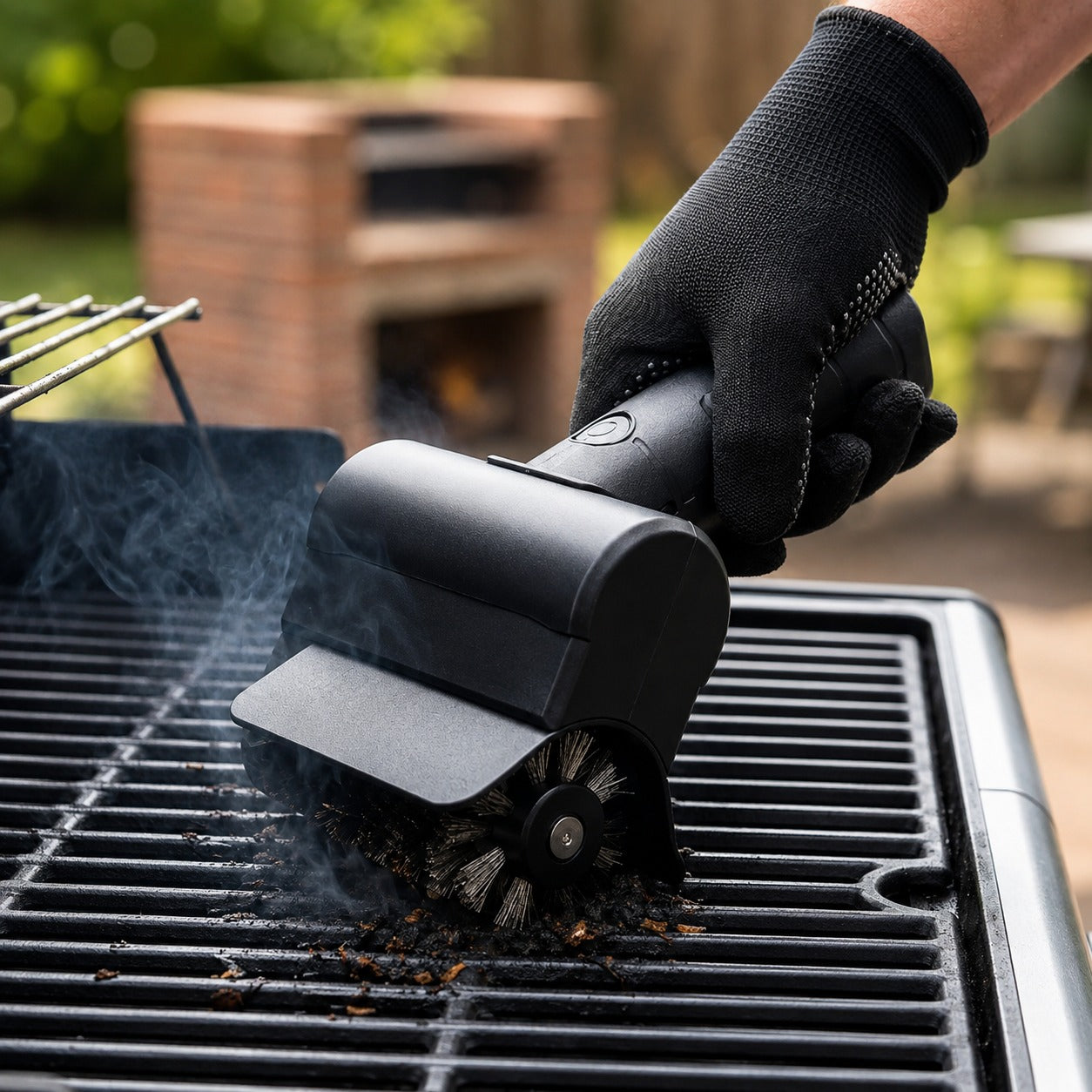 Cepillo parrilla inalámbrico asado