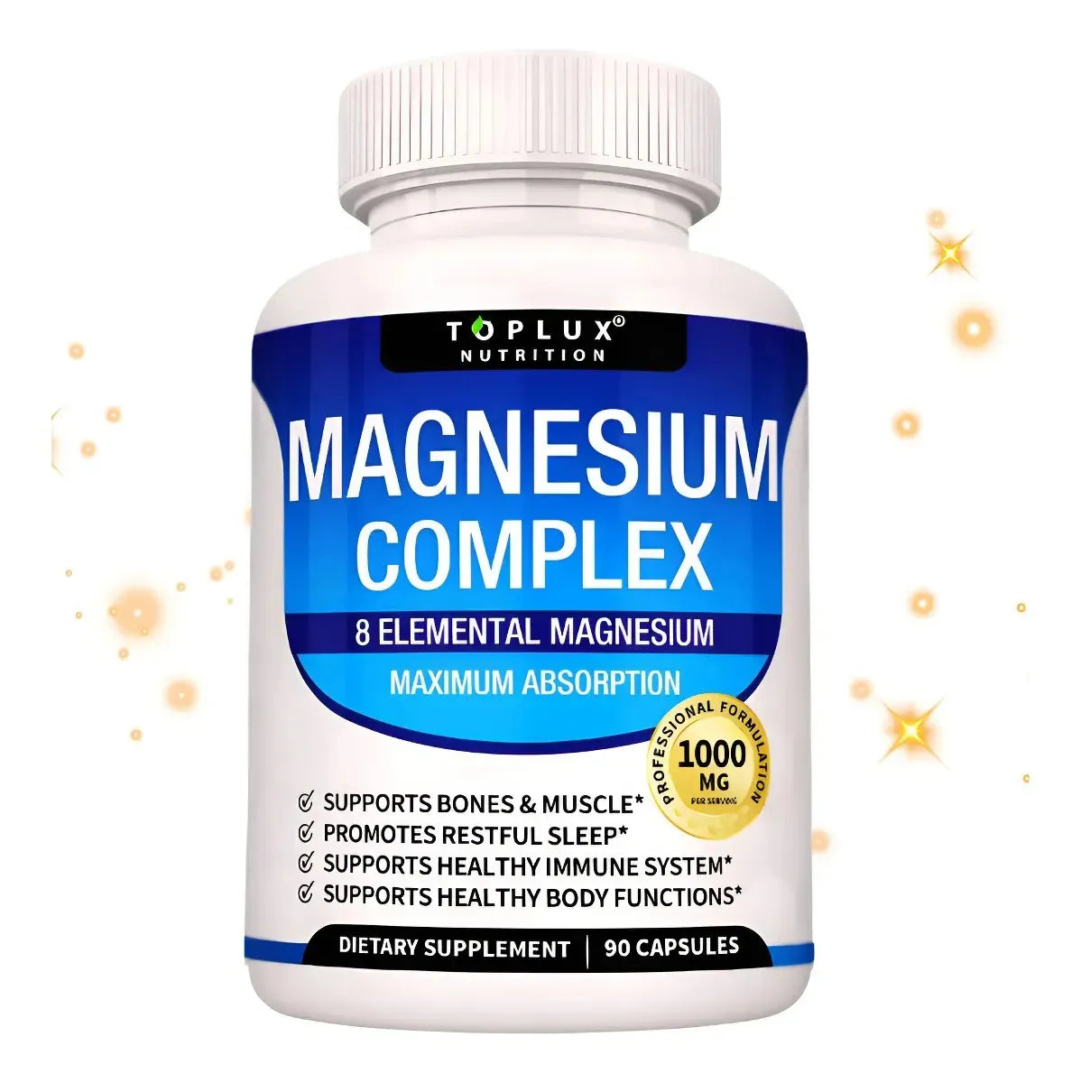 Magnesio Complex USA — tabla de ingredientes y beneficios