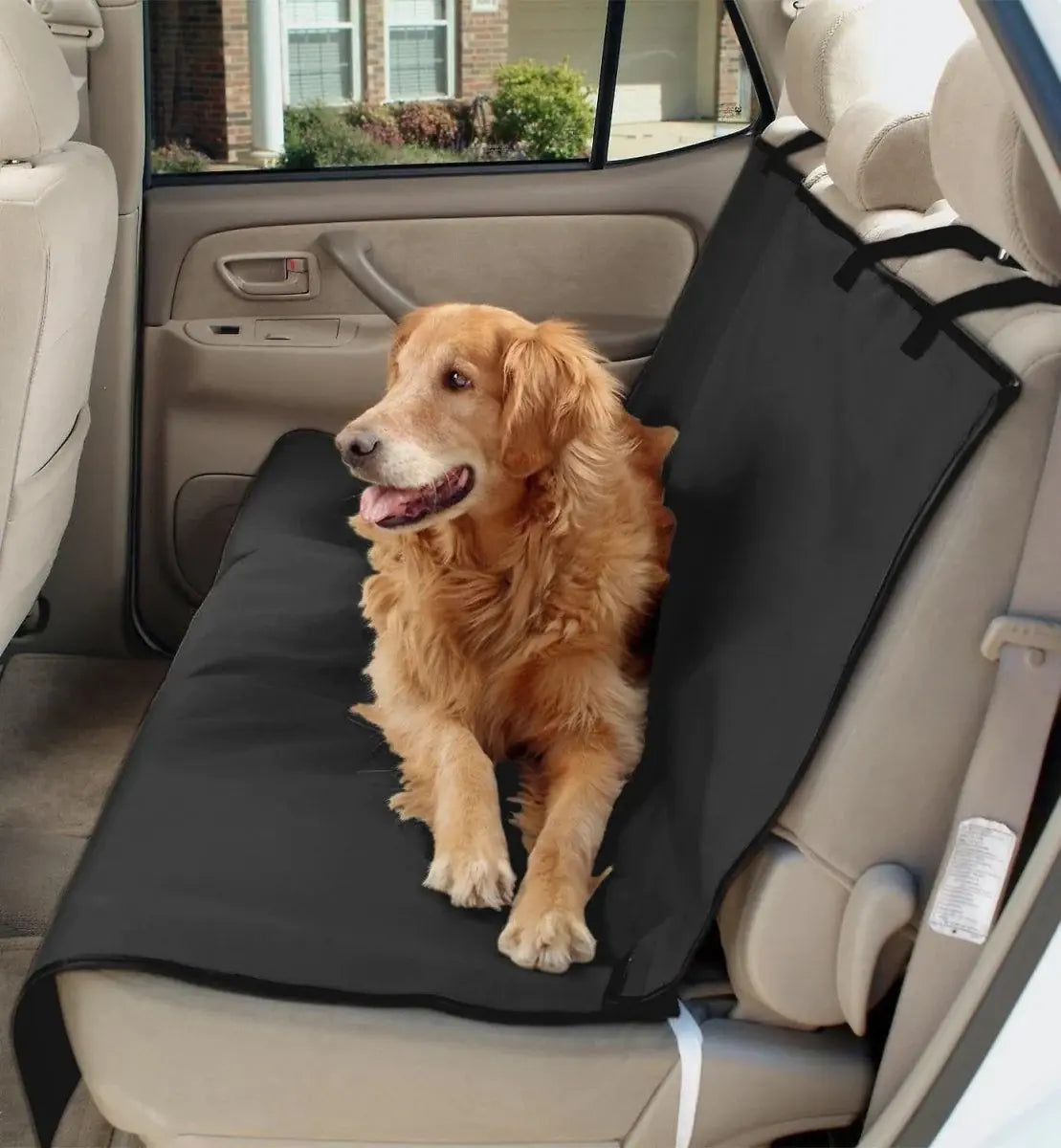 Tapete protector impermeable para auto con perro