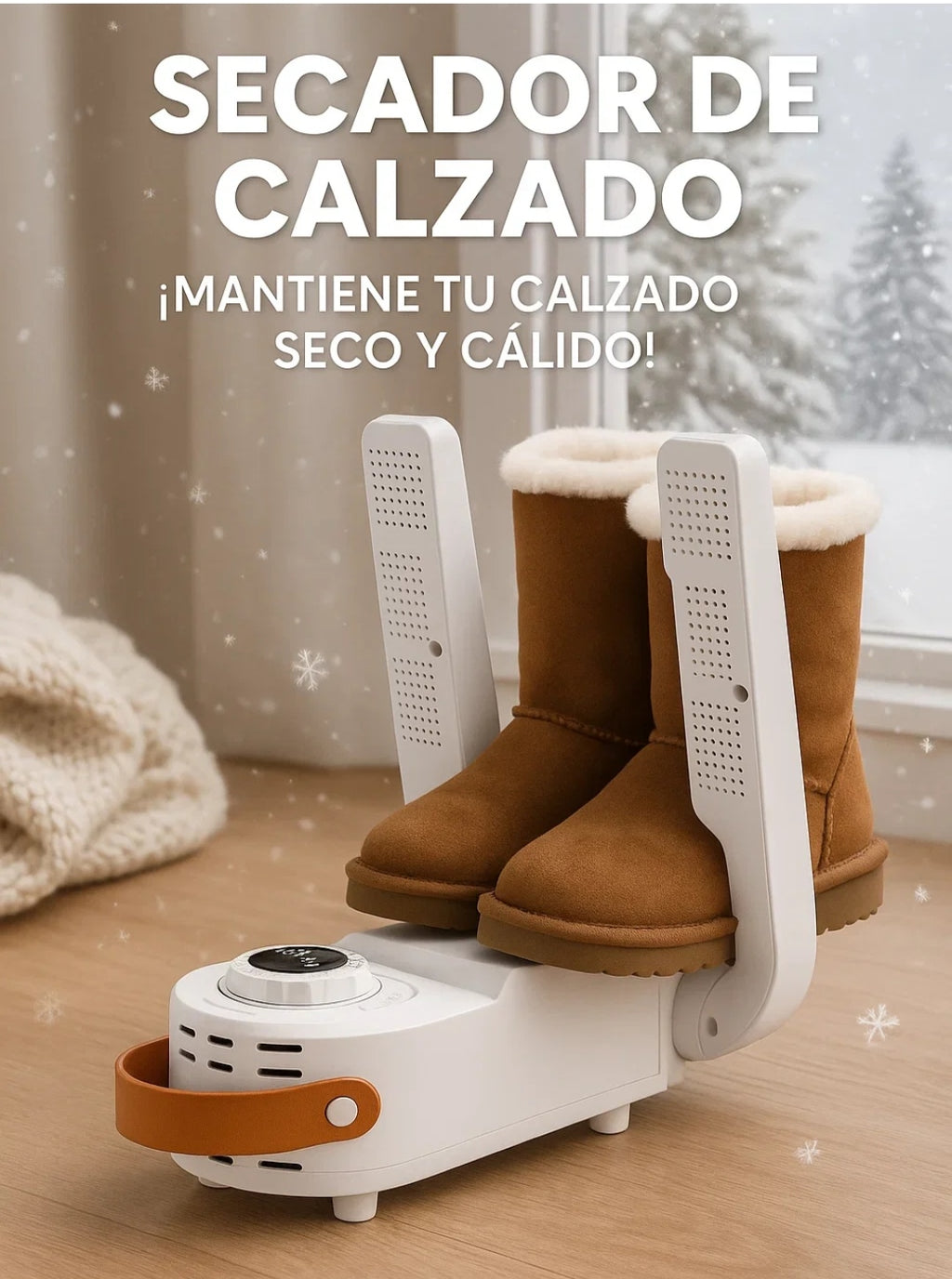 Secador de calzados eléctrico deshumificador blanco 200W