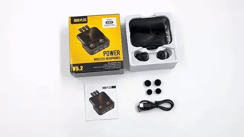 Power bank M88 Plus con auriculares Bluetooth integrados